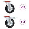 vidaXL 24 pcs Roulettes pivotantes 160 mm