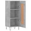 vidaXL Buffet Gris béton 34,5x34x90 cm Bois d'ingénierie