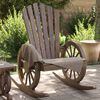 vidaXL Chaises &agrave; bascule Adirondack lot de 2 bois de sapin massif