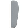 vidaXL Oreille de t&ecirc;te de lit Gris clair 80 x 23 x 6 cm tissu