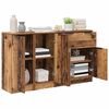 vidaXL Buffet avec tiroir 3 pcs Bois Ancien Bois d'ing&eacute;nierie