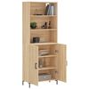 vidaXL Buffet haut Chêne sonoma 69,5x34x180 cm Bois d'ingénierie