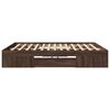 vidaXL Cadre de lit sans matelas ch&ecirc;ne marron 180x200 cm