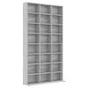 vidaXL Armoire à CD Sonoma gris 102x23x177,5 cm Bois d'ingénierie