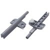 vidaXL Amortisseur &agrave; fermeture douce 2 pcs Gris 125 x 47 x 15 mm PP