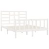 vidaXL Cadre de lit sans matelas blanc 120x200 cm bois de pin massif
