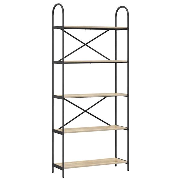 vidaXL &Eacute;tag&egrave;re Ch&ecirc;ne Sonoma 80 x 30 x 183 cm Bois d'ing&eacute;nierie