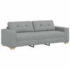vidaXL Canap&eacute; 3 places gris clair 220 x 78 x 80 cm tissu