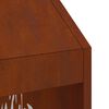 vidaXL Braise Marron 50 x 50 x 100 cm Acier Corten