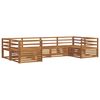 vidaXL Ensembles de canap&eacute;s 6 pcs Naturel Bois d'Acacia Massif
