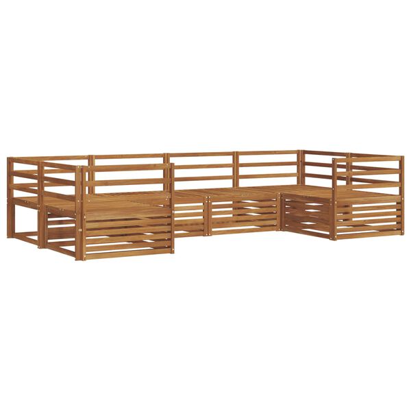 vidaXL Ensembles de canap&eacute;s 6 pcs Naturel Bois d'Acacia Massif