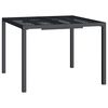 vidaXL Table de jardin anthracite 100x100x72 cm acier