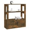 vidaXL Buffet Ch&ecirc;ne fum&eacute; 80x30x90 cm Bois d'ing&eacute;nierie