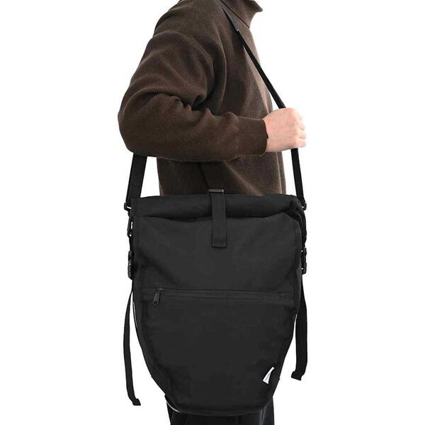 vidaXL Sac &agrave; v&eacute;lo Noir 32,5 x 17 x 57 cm Polyester