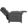 vidaXL Fauteuil inclinable Gris foncé Tissu