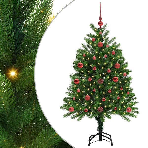 vidaXL Sapin de Noël avec 150 LED avec support Vert 120 cm PE