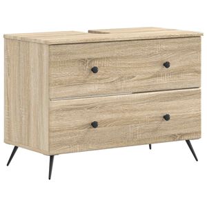 vidaXL Meuble sous Lavabo de Salle de Bain BREDA Ch&ecirc;ne Sonoma