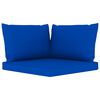 vidaXL Salon de jardin 10 pcs avec coussins Bleu