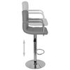 vidaXL Tabouret de bar Gris Similicuir