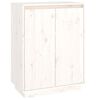 vidaXL Armoire &agrave; chaussures Blanc 60x35x80 cm Bois de pin massif