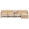 vidaXL Salon de jardin 5 pcs avec coussins Bois de pin massif