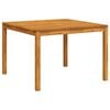 vidaXL Table &agrave; manger de jardin 110x110x75 cm bois d'acacia massif