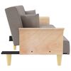 vidaXL Canap&eacute;-lit avec accoudoirs taupe tissu