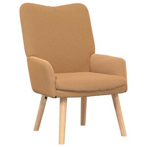 vidaXL fauteuil Beige 63 x 67 x 94 cm tissu