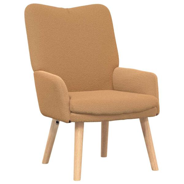 vidaXL Fauteuil relaxant Beige 63 x 67 x 94 cm tissu