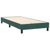 vidaXL Sommier &agrave; lattes de lit et matelas et LED vert fonc&eacute; 90x210 cm velours