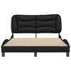 vidaXL Cadre de lit sans matelas Hvar noir 140x200 cm similicuir