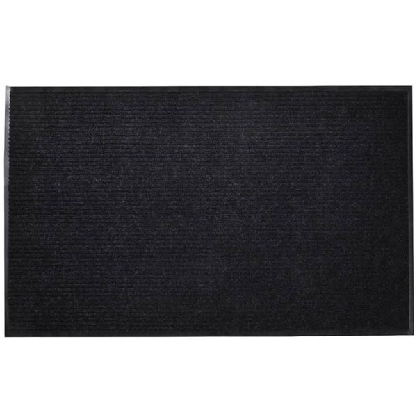 vidaXL Tapis d'entrée Noir PVC 90 x 120 cm