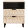 vidaXL Cabinet de chevet Blanc 50 x 33 x 60 cm Bois de mangue massif