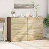 vidaXL Buffets 2 pcs chêne sonoma 60x39x80 cm bois d'ingénierie