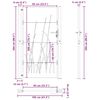 vidaXL Portail de jardin 100x200 cm acier corten conception d'herbe