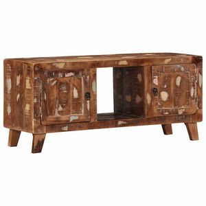 vidaXL Meuble TV 105x46x32 cm Bois massif de r&eacute;cup&eacute;ration