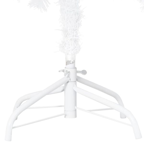 vidaXL Arbre de Noël artificiel pré-éclairé et boules blanc 120 cm PVC