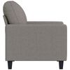 vidaXL Fauteuil Gris clair 60 cm Tissu