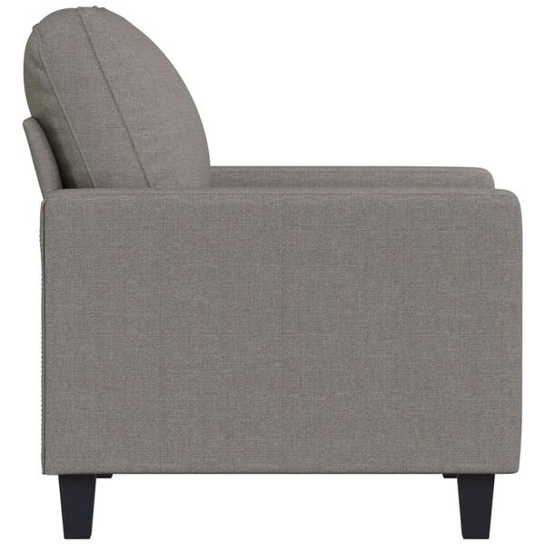 vidaXL Fauteuil Gris clair 60 cm Tissu