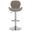 vidaXL Tabourets de bar lot de 2 gris clair velours