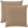 vidaXL Coussin avec oreiller HEERLEN 2 pi&egrave;ces Taupe Polyester