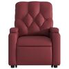 vidaXL Fauteuil inclinable Rouge bordeaux Similicuir