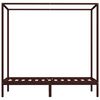 vidaXL Cadre de lit à baldaquin sans matelas bois massif 100x200 cm