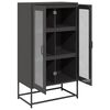 vidaXL Buffet haut noir 68x39x123 cm acier