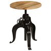 vidaXL Table de bar Bois de manguier massif 60 x (76-110) cm