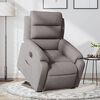 vidaXL Fauteuil inclinable &eacute;lectrique taupe tissu