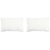 vidaXL Oreiller 2 pc 50 x 70 cm Fibre de bambou Blanc