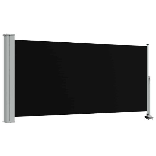 vidaXL Auvent lat&eacute;ral r&eacute;tractable de patio 120 x 300 cm Noir