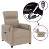 vidaXL Fauteuil de massage électrique Cappuccino Similicuir