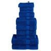 vidaXL Ensemble de serviettes de qualit&eacute; sup&eacute;rieure SOLUND 12 pcs bleu